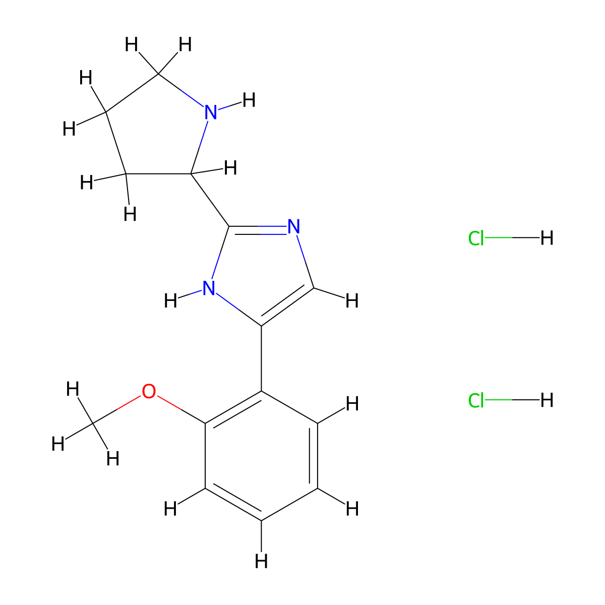 4-(2-methoxyphenyl)-2-(pyrrolidin-2-yl)-1H-imidazole dihydrochloride molecular structure, CAS 1354951-81-7