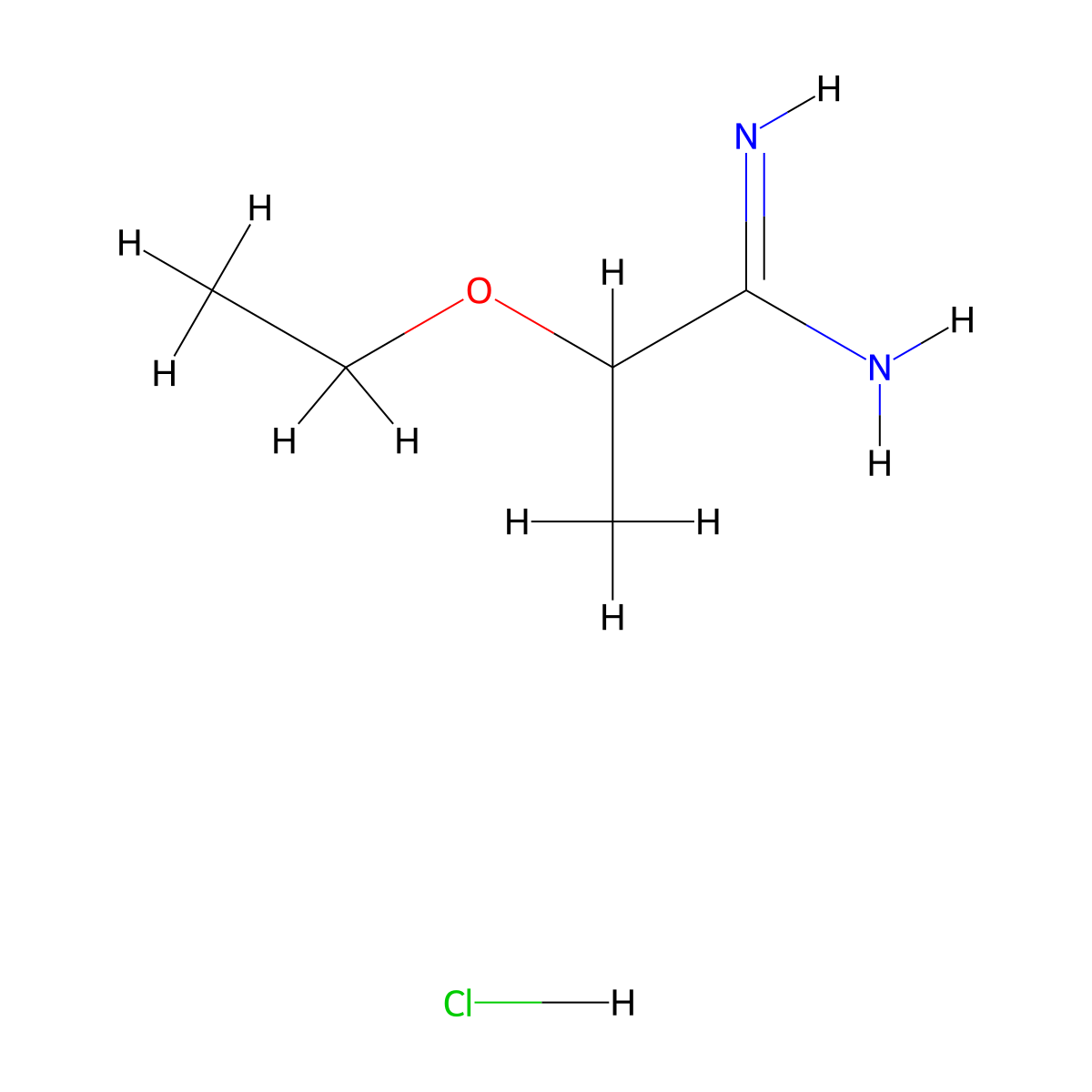 2-Ethoxypropanimidamide hydrochloride molecular structure, CAS 1354952-19-4