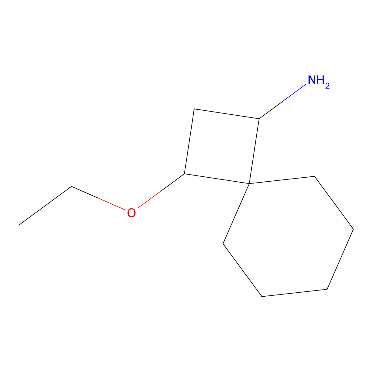 3-Ethoxyspiro(3.5)nonan-1-amine molecular structure, CAS 1354952-29-6