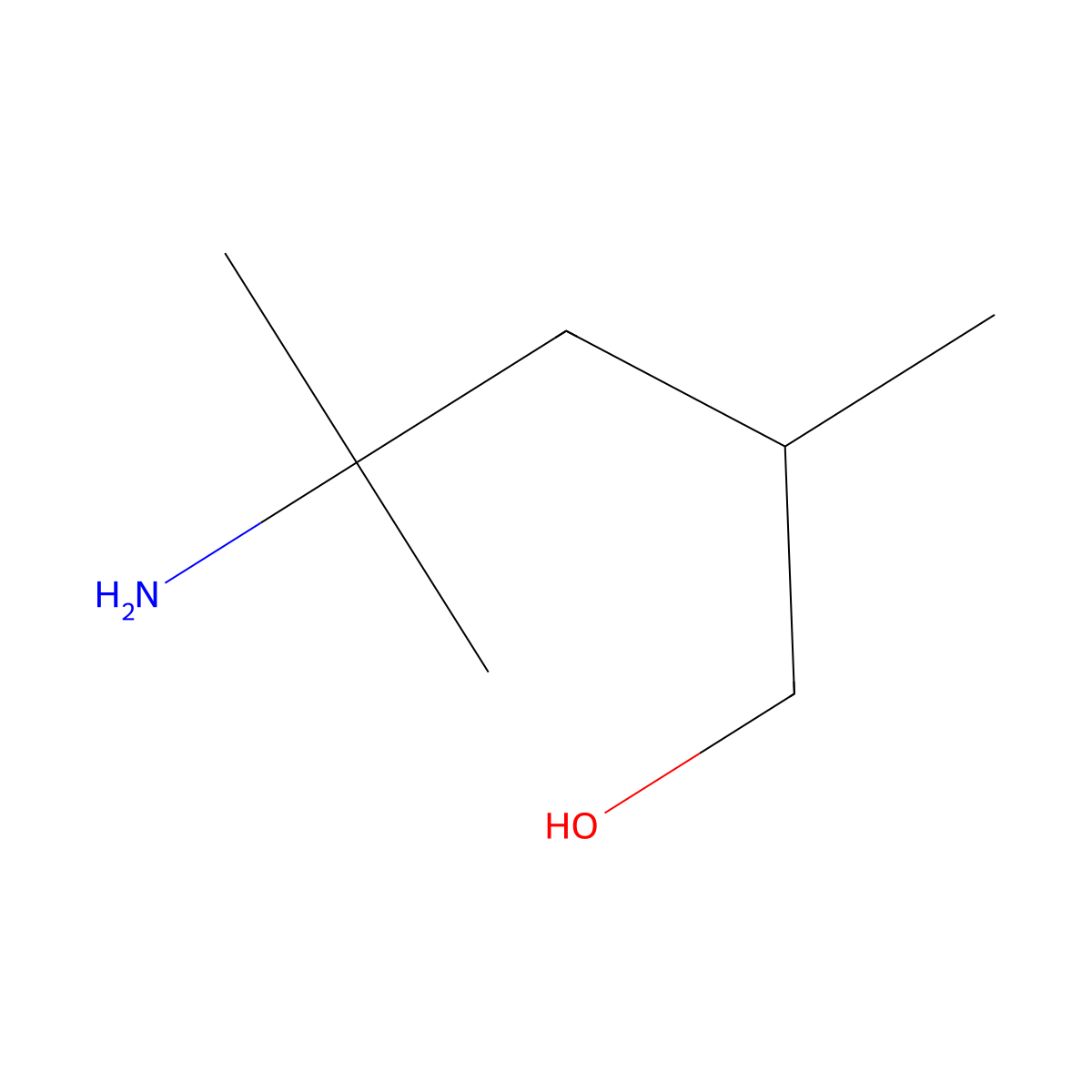 4-Amino-2,4-dimethylpentan-1-ol molecular structure, CAS 1354952-45-6