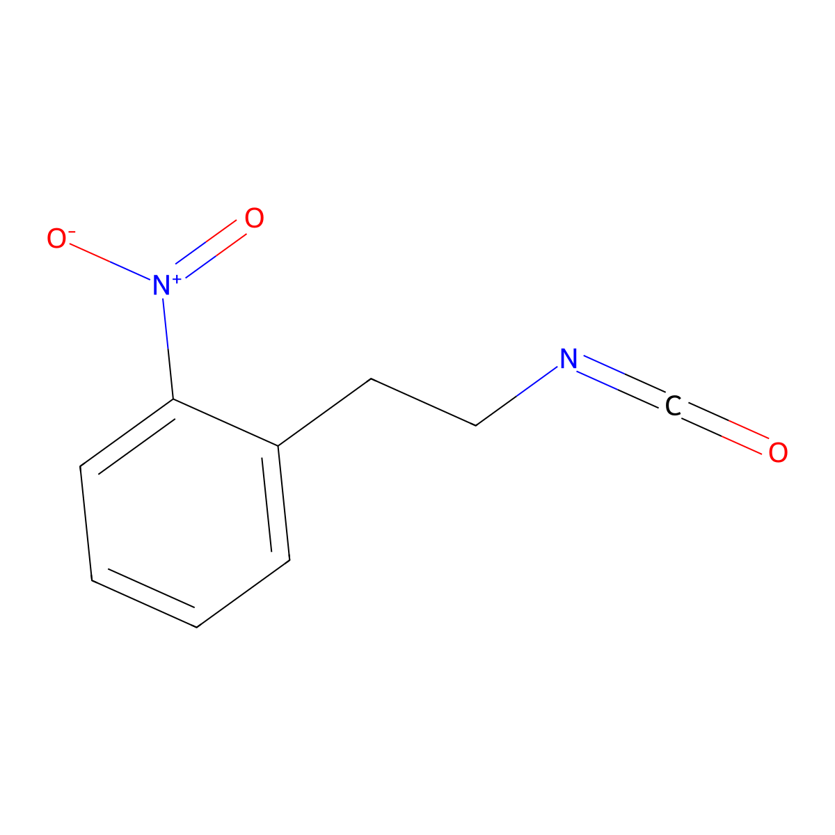 1-(2-Isocyanatoethyl)-2-nitrobenzene molecular structure, CAS 1354952-54-7