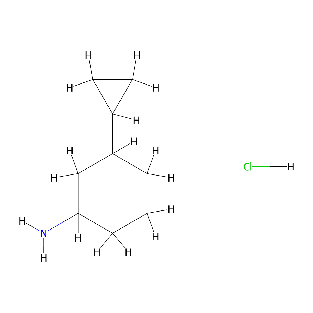3-Cyclopropylcyclohexan-1-amine hydrochloride molecular structure, CAS 1354952-79-6