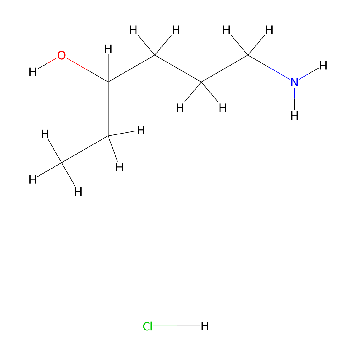 6-Aminohexan-3-ol hydrochloride molecular structure, CAS 1354952-86-5