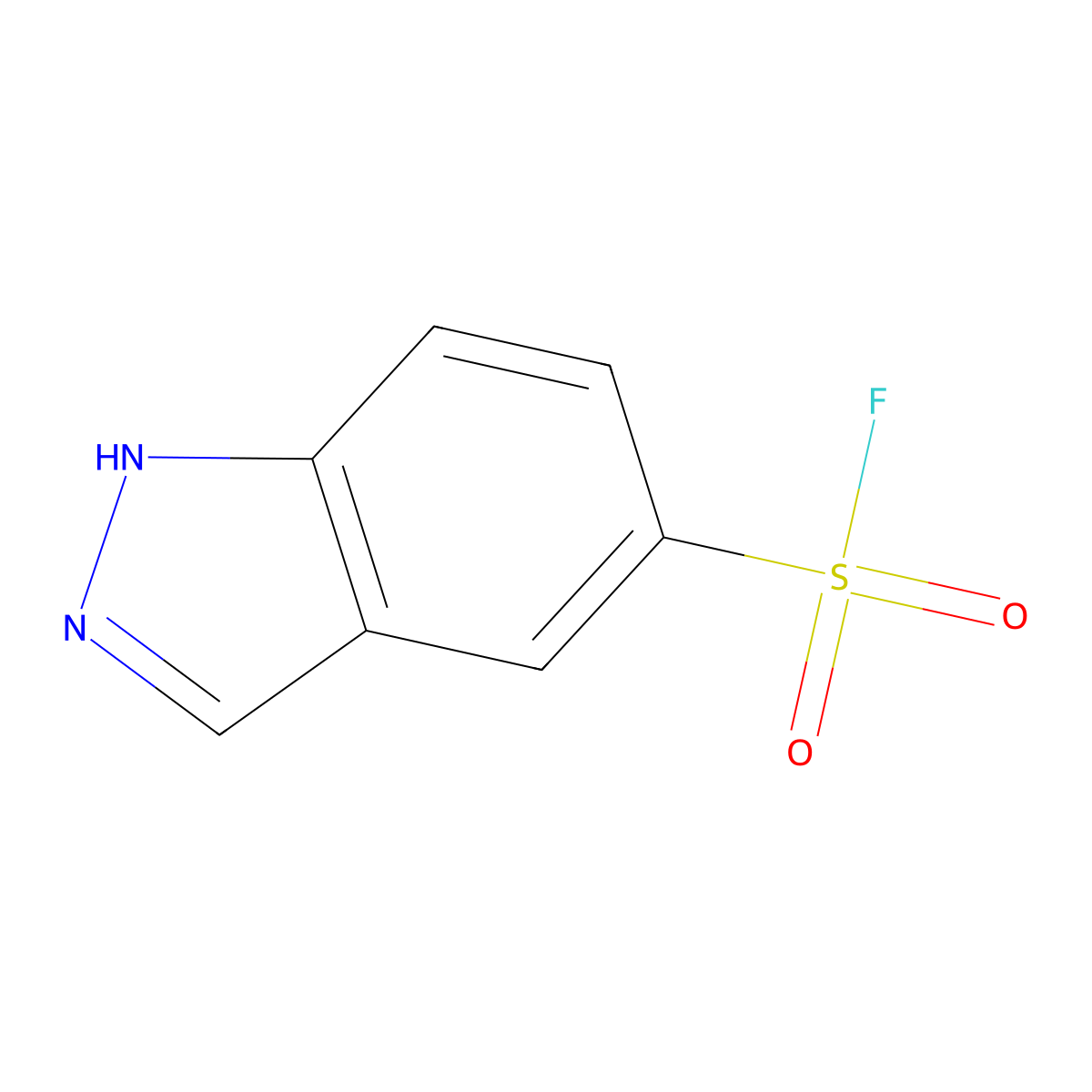1H-indazole-5-sulfonyl fluoride molecular structure, CAS 1354952-88-7