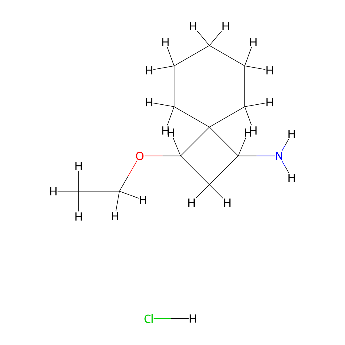 3-Ethoxyspiro(3.5)nonan-1-amine hydrochloride molecular structure, CAS 1354952-96-7