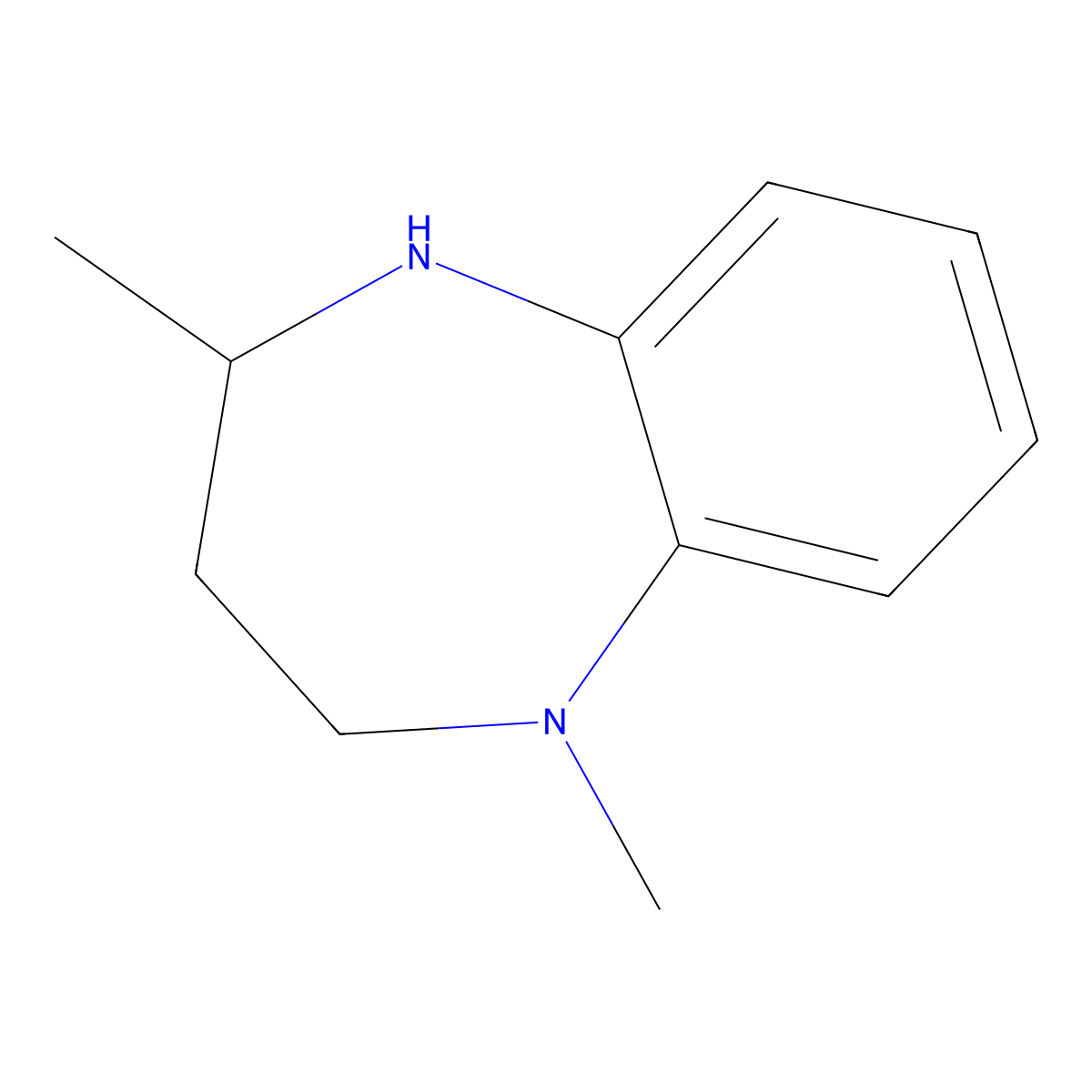 1,4-dimethyl-2,3,4,5-tetrahydro-1H-1,5-benzodiazepine molecular structure, CAS 1354953-28-8