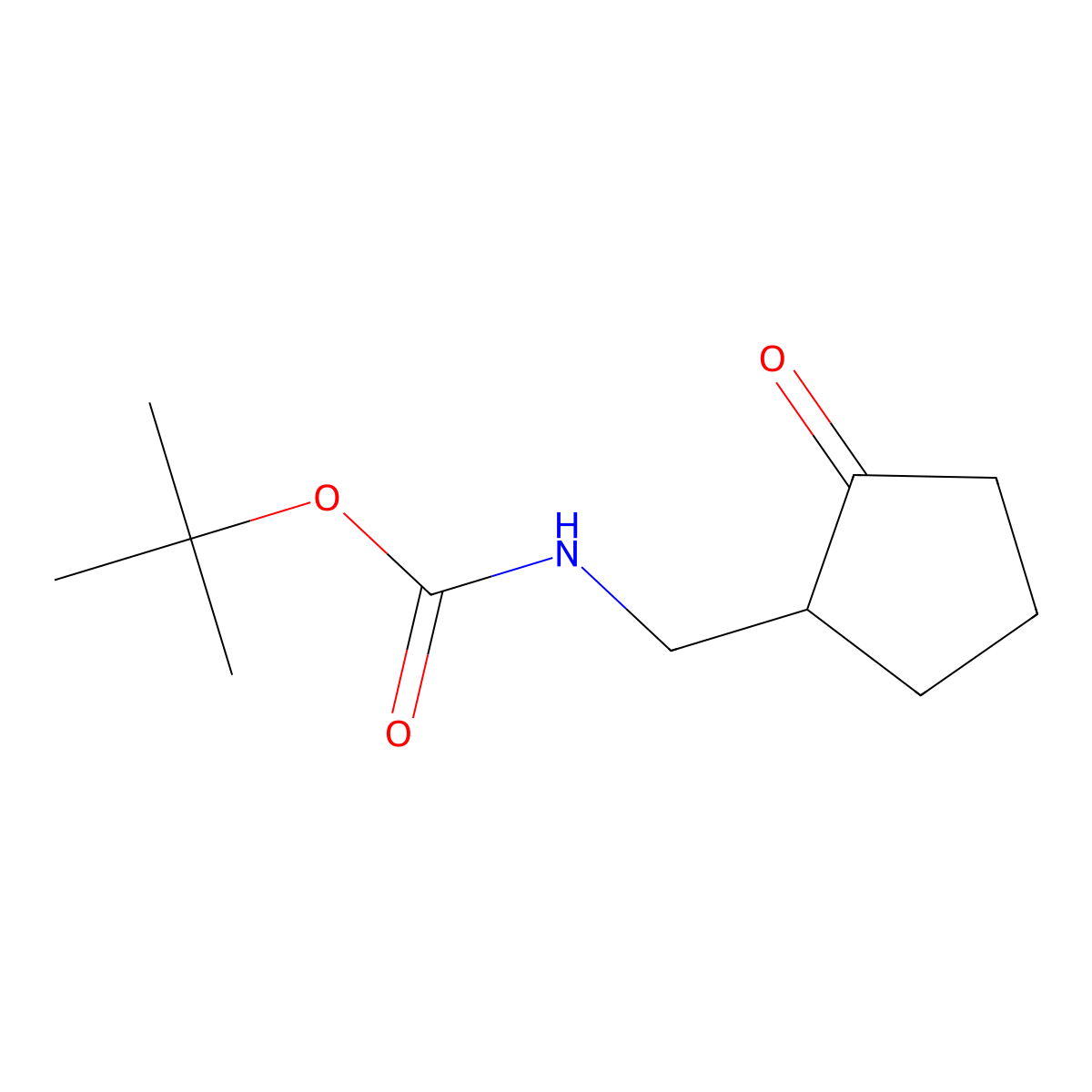 tert-butyl N-((2-oxocyclopentyl)methyl)carbamate molecular structure, CAS 1354953-48-2