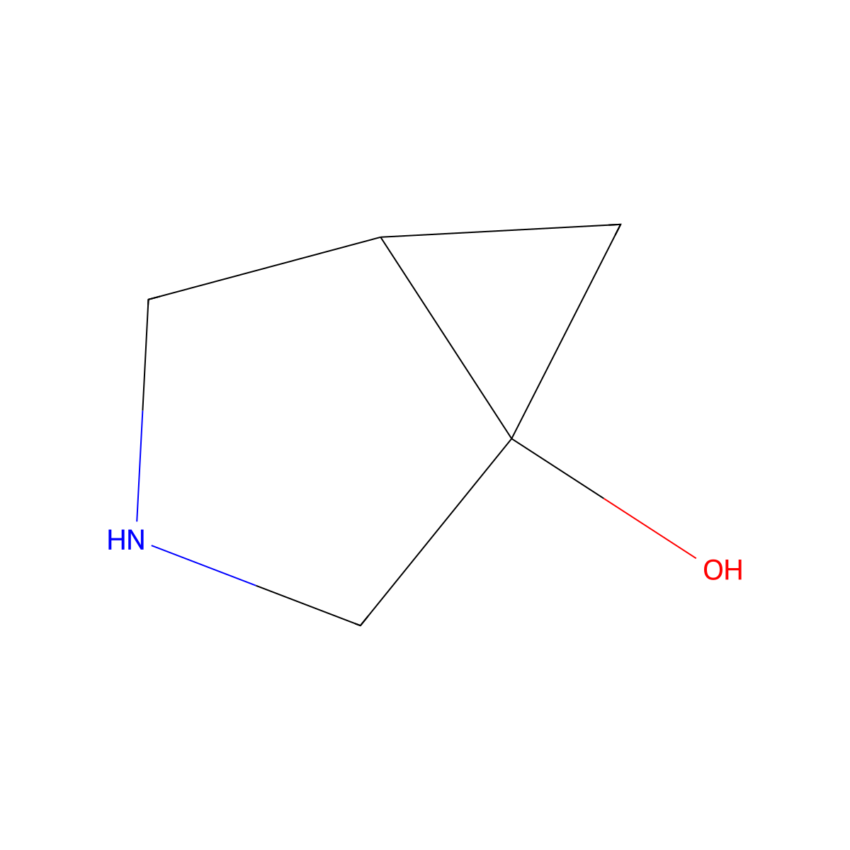 3-Azabicyclo[3.1.0]hexan-1-ol molecular structure, CAS 1354953-83-5
