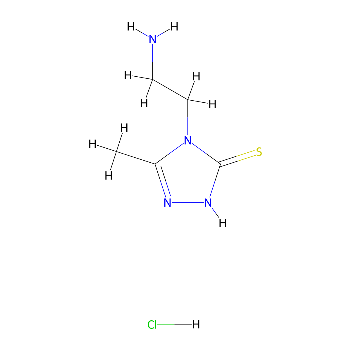 4-(2-aminoethyl)-5-methyl-4H-1,2,4-triazole-3-thiol hydrochloride molecular structure, CAS 1354953-96-0