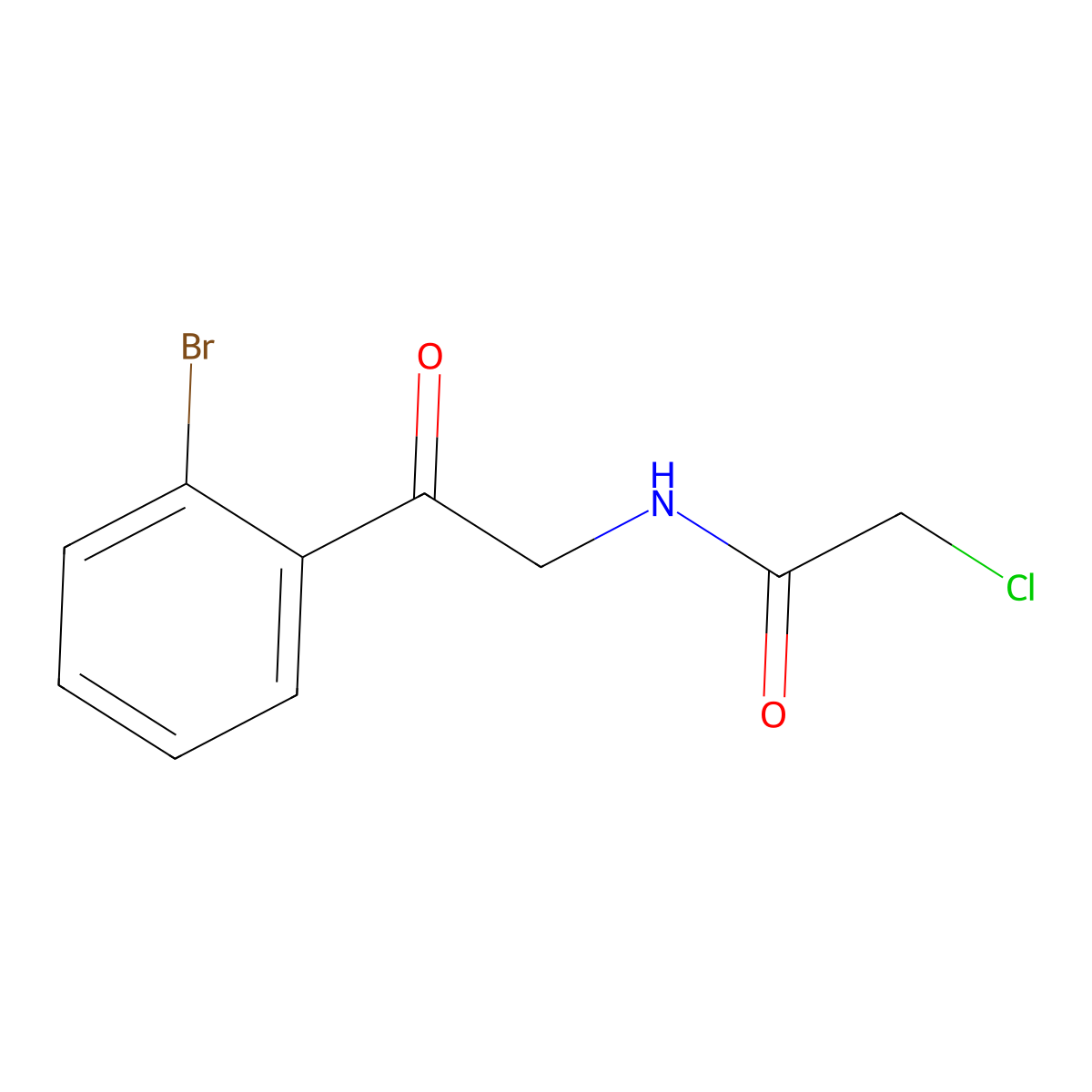 N-[2-(2-bromophenyl)-2-oxoethyl]-2-chloroacetamide molecular structure, CAS 1354954-01-0