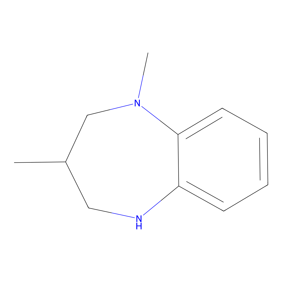 1,3-dimethyl-2,3,4,5-tetrahydro-1H-1,5-benzodiazepine molecular structure, CAS 1354954-12-3