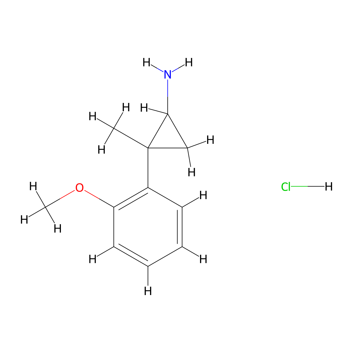 2-(2-Methoxyphenyl)-2-methylcyclopropan-1-amine hydrochloride molecular structure, CAS 1354954-14-5