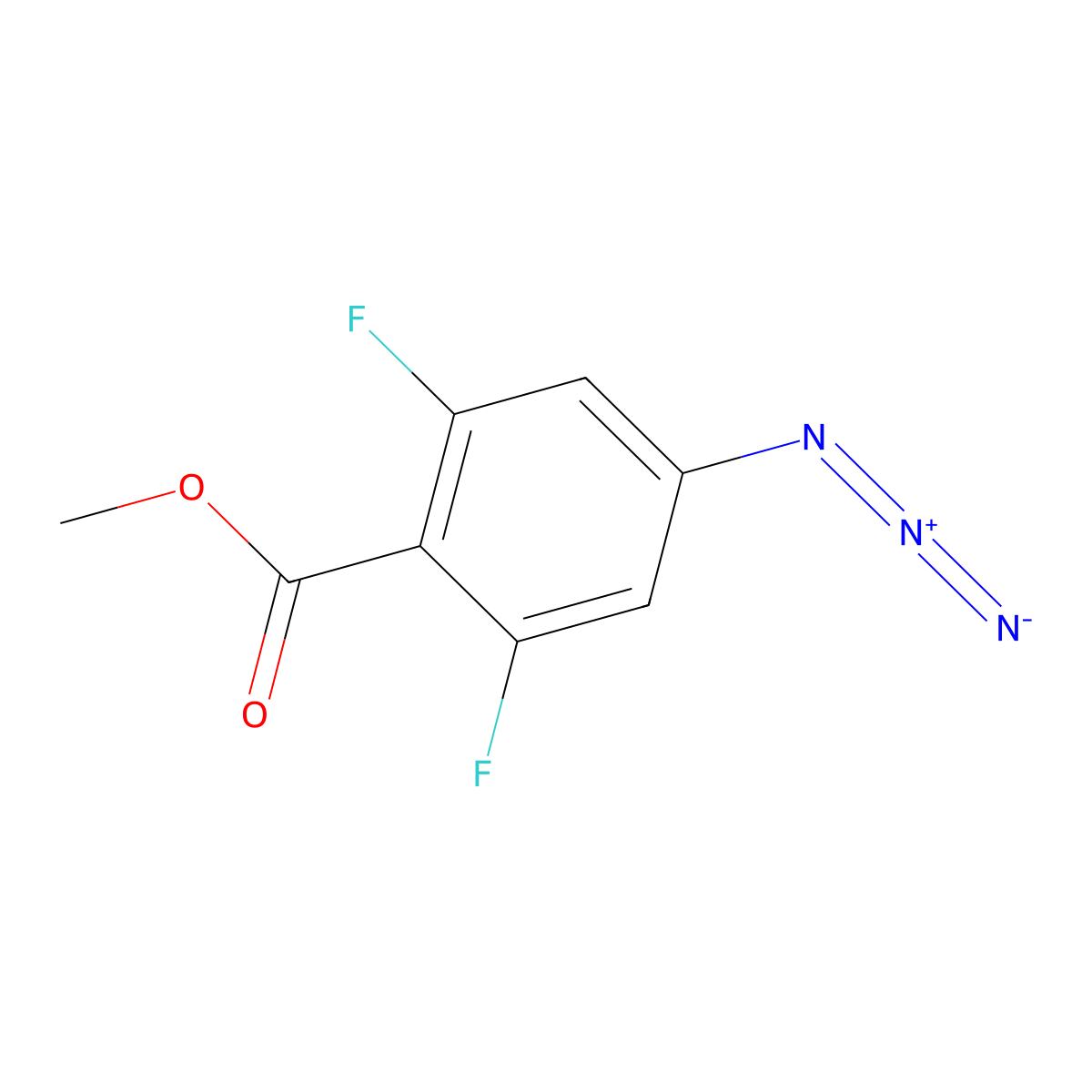 Methyl 4-azido-2,6-difluorobenzoate molecular structure, CAS 1354954-17-8