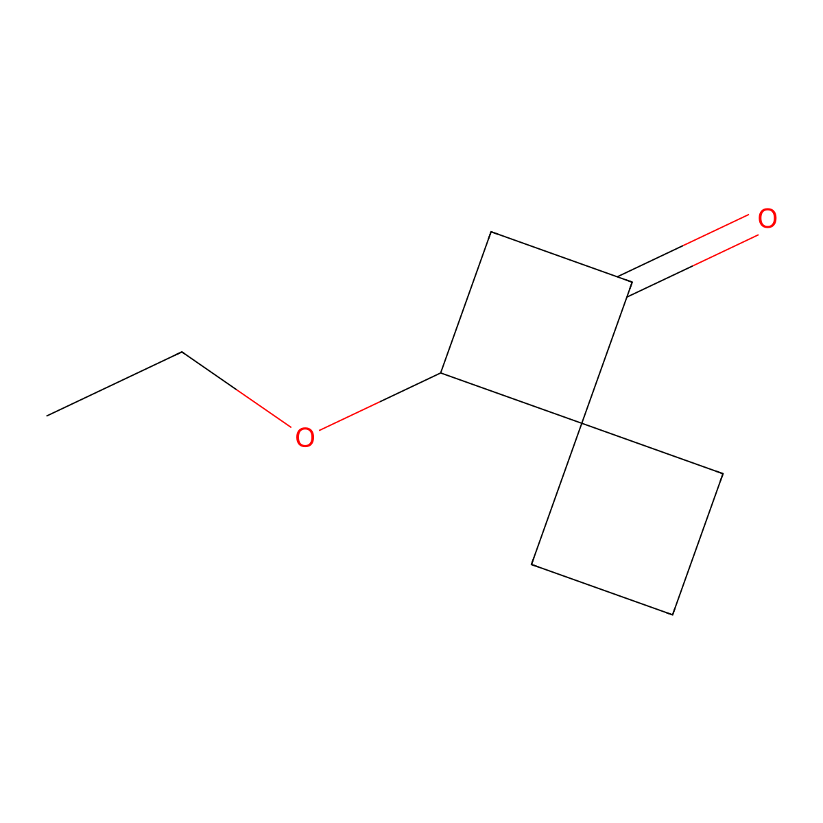 3-Ethoxyspiro[3.3]heptan-1-one molecular structure, CAS 1354954-20-3