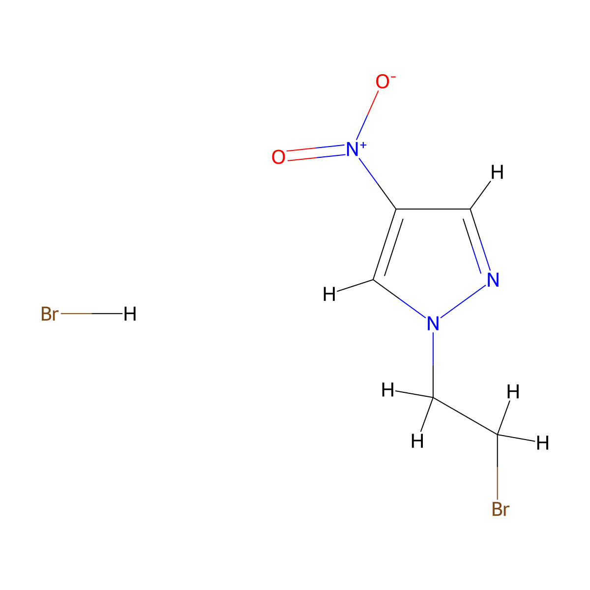 1-(2-bromoethyl)-4-nitro-1H-pyrazole hydrobromide molecular structure, CAS 1354954-24-7
