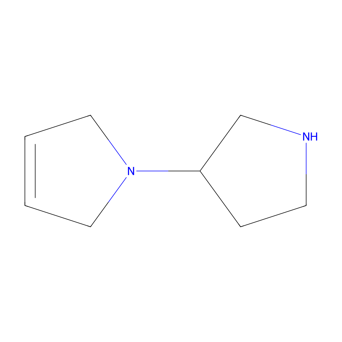 1-(pyrrolidin-3-yl)-2,5-dihydro-1H-pyrrole molecular structure, CAS 1354954-30-5