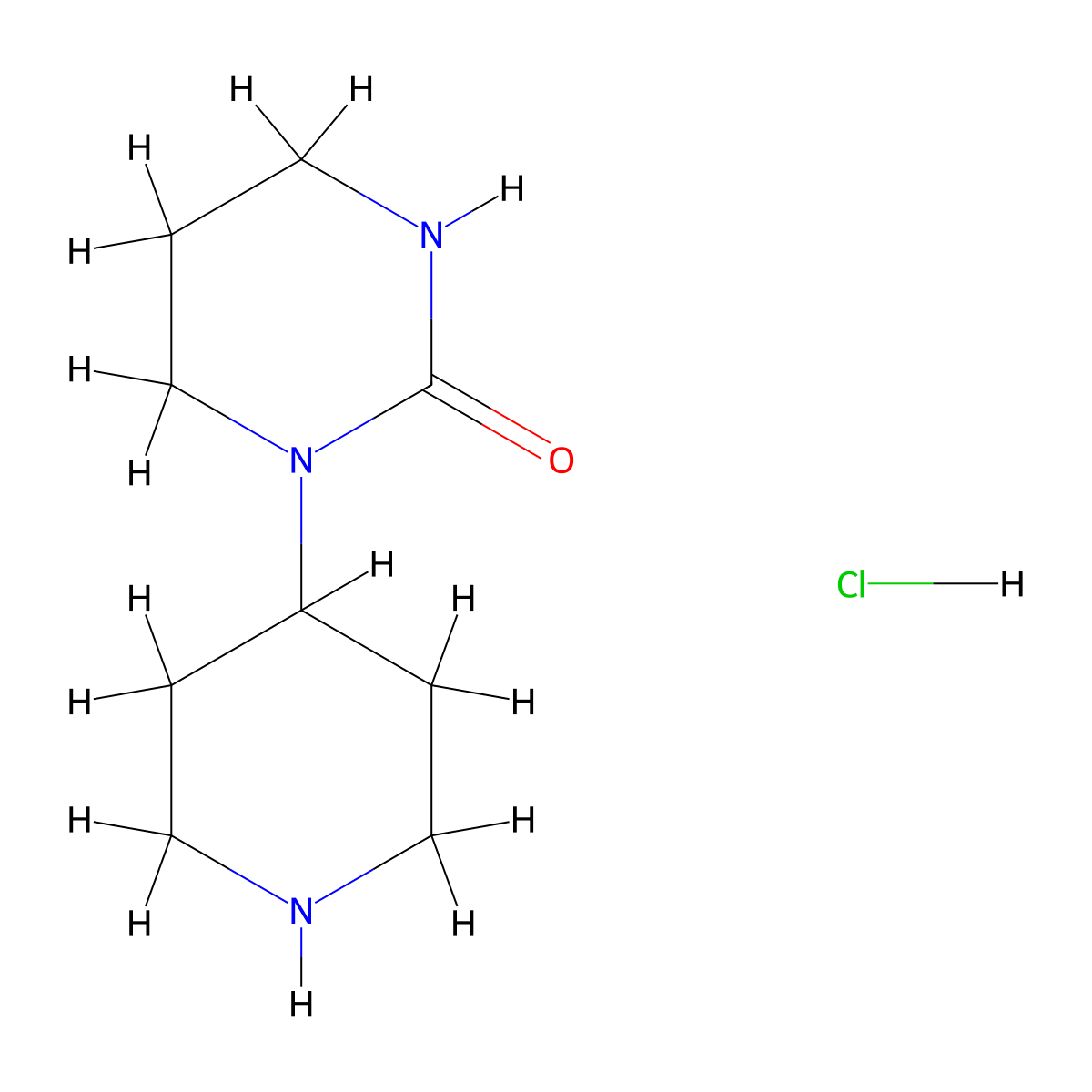 1-(Piperidin-4-yl)-1,3-diazinan-2-one hydrochloride molecular structure, CAS 1354954-32-7