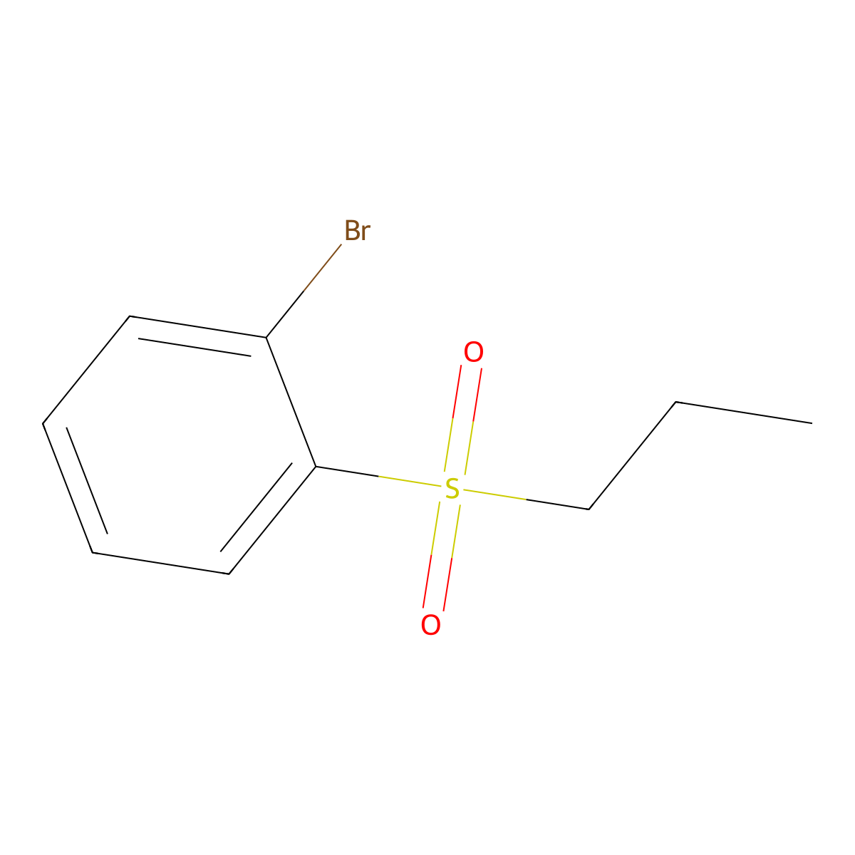 1-Bromo-2-(propanesulfonyl)benzene molecular structure, CAS 1354954-34-9