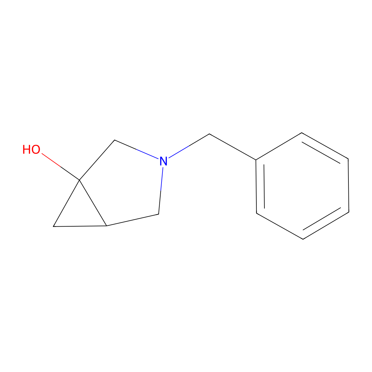 3-Benzyl-3-azabicyclo[3.1.0]hexan-1-OL molecular structure, CAS 1354954-38-3