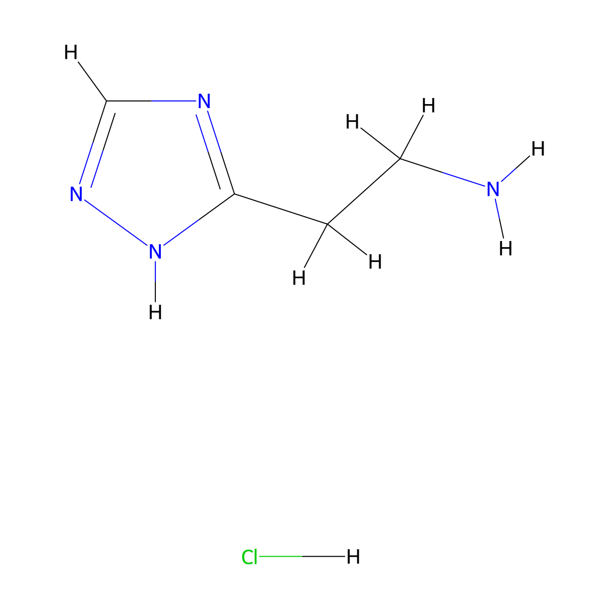 2-(4H-1,2,4-triazol-3-yl)ethan-1-amine hydrochloride molecular structure, CAS 1354954-61-2