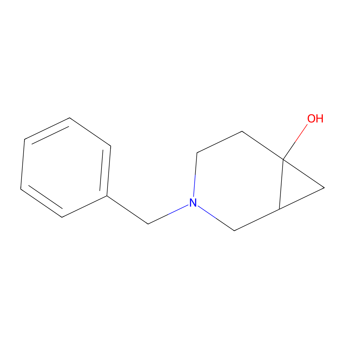 3-Benzyl-3-azabicyclo[4.1.0]heptan-6-ol molecular structure, CAS 1354957-98-4