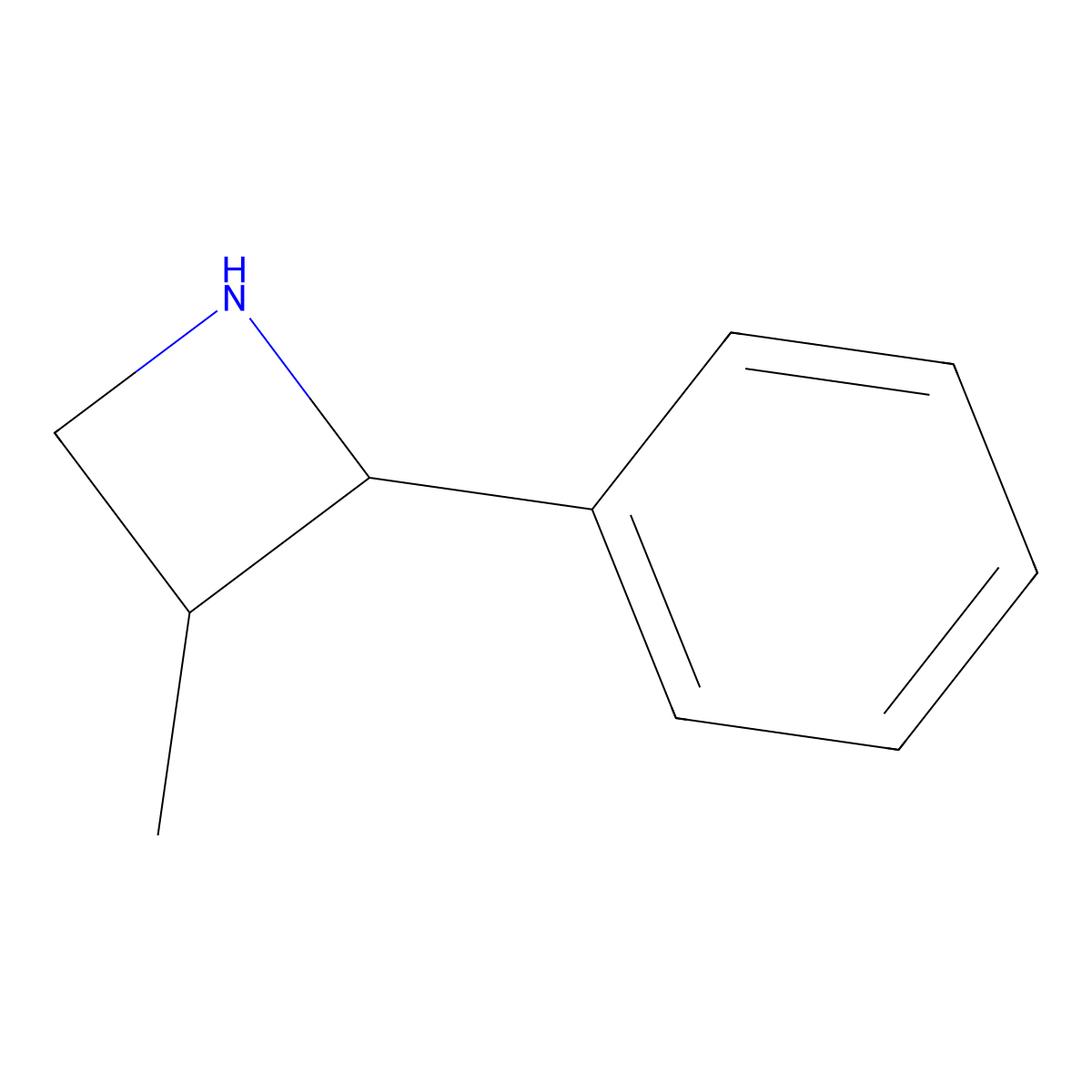 3-Methyl-2-phenylazetidine molecular structure, CAS 1354958-21-6