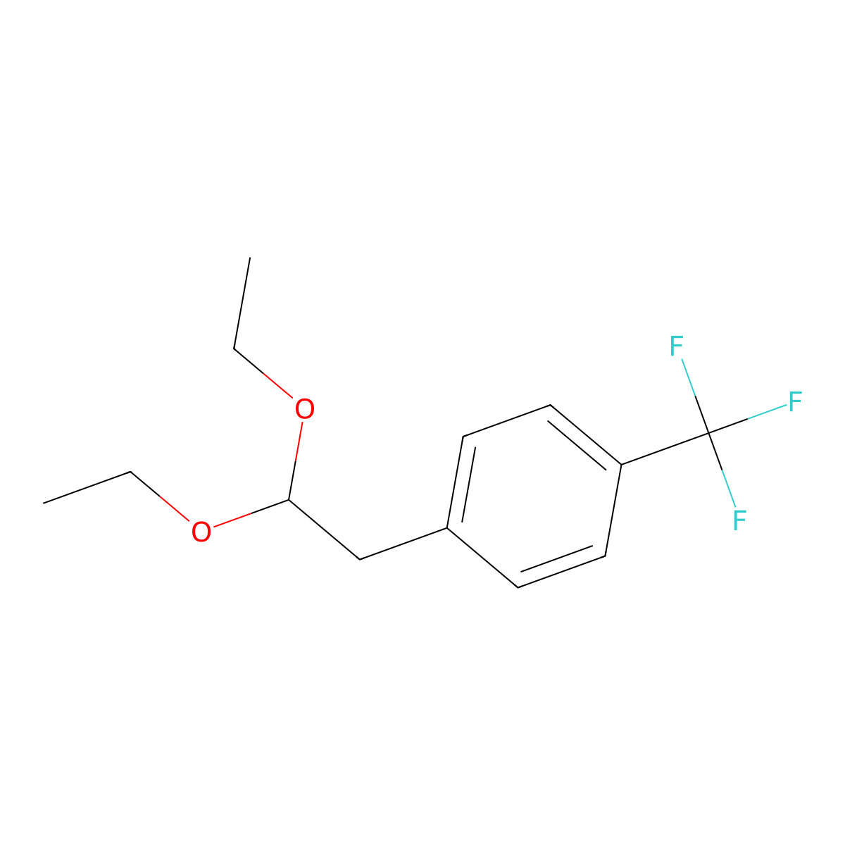 1-(2,2-Diethoxyethyl)-4-(trifluoromethyl)benzene molecular structure, CAS 1354958-92-1