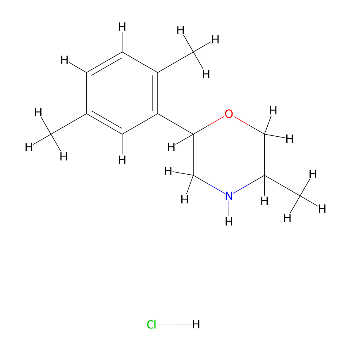 2-(2,5-Dimethylphenyl)-5-methylmorpholine hydrochloride molecular structure, CAS 1354960-08-9