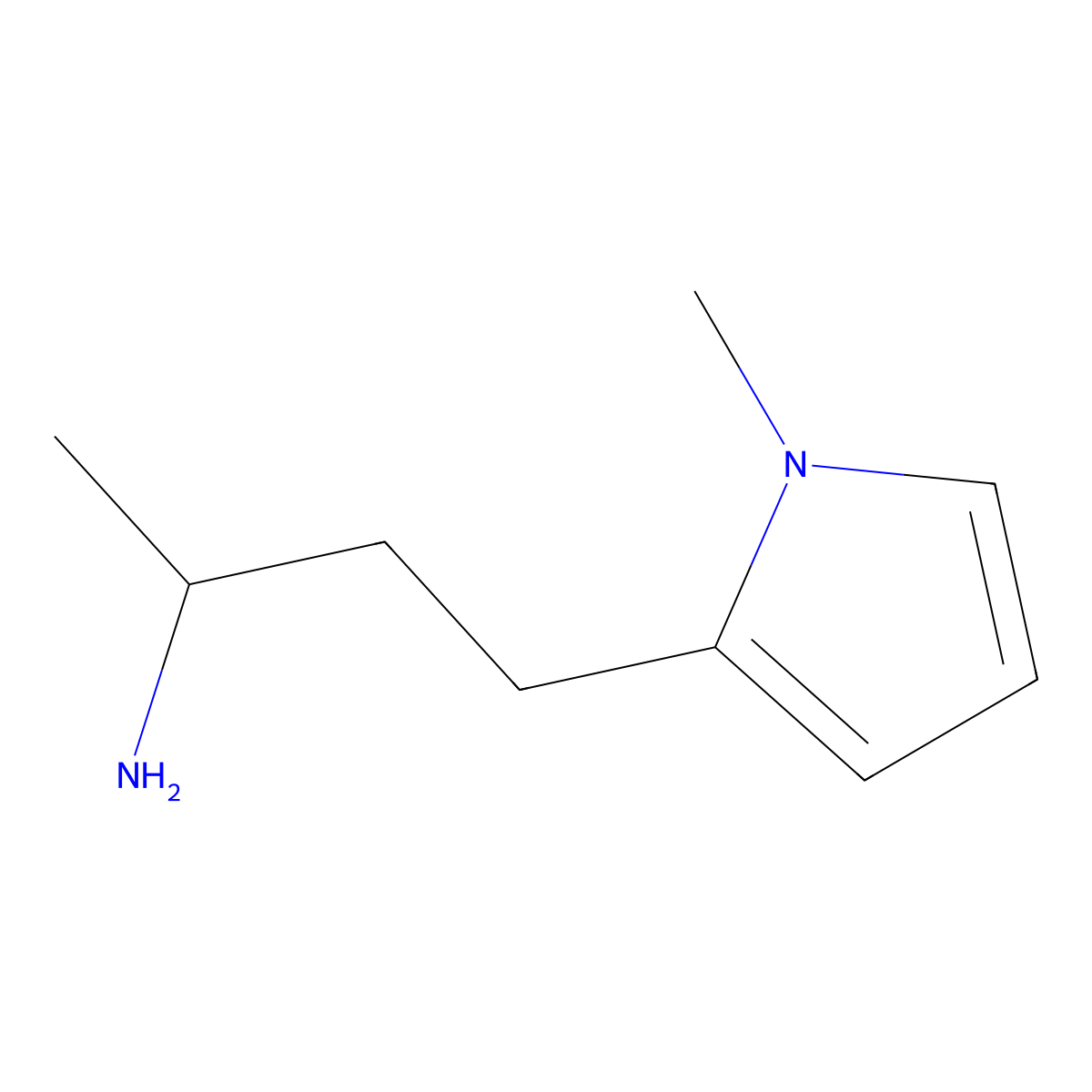 4-(1-methyl-1H-pyrrol-2-yl)butan-2-amine molecular structure, CAS 1354960-38-5