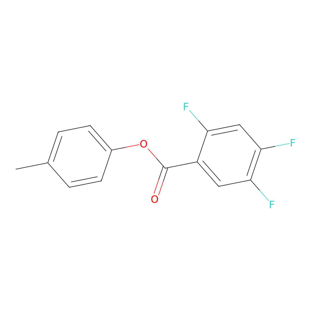 4-Methylphenyl 2,4,5-trifluorobenzoate molecular structure, CAS 1354960-66-9