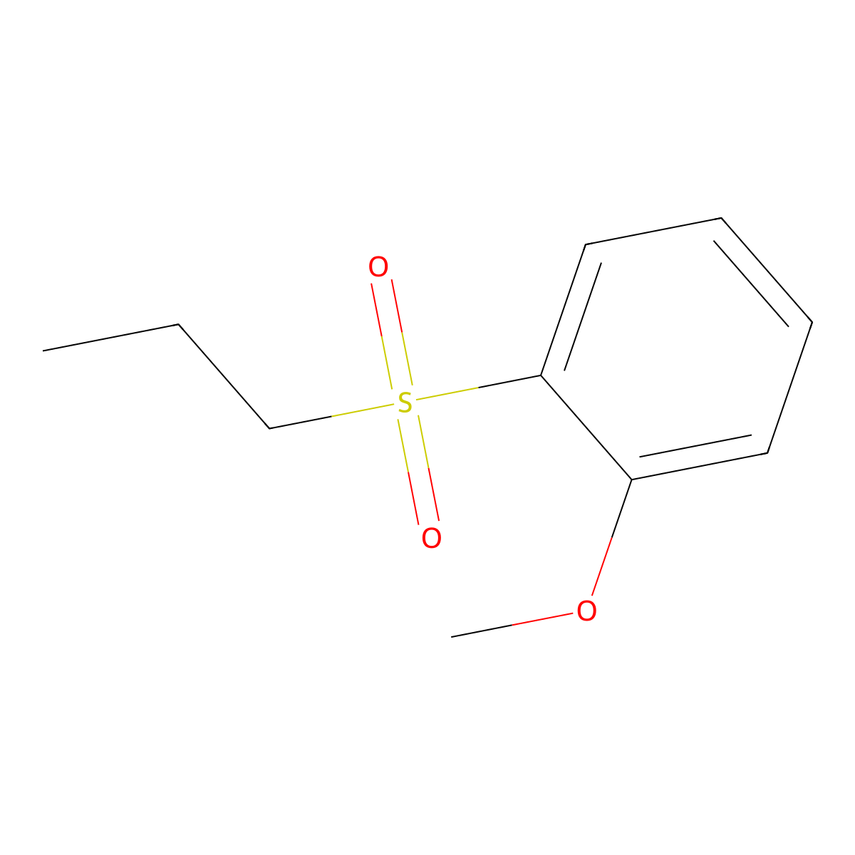 1-Methoxy-2-(propane-1-sulfonyl)benzene molecular structure, CAS 1354960-77-2
