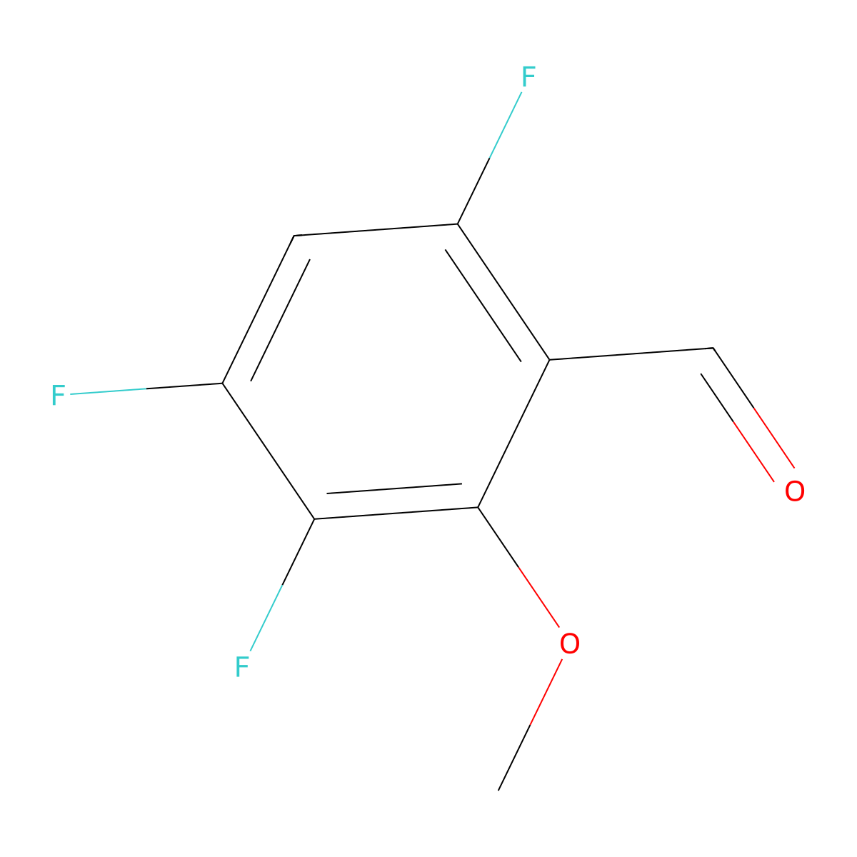 3,4,6-Trifluoro-2-methoxybenzaldehyde molecular structure, CAS 1354960-83-0