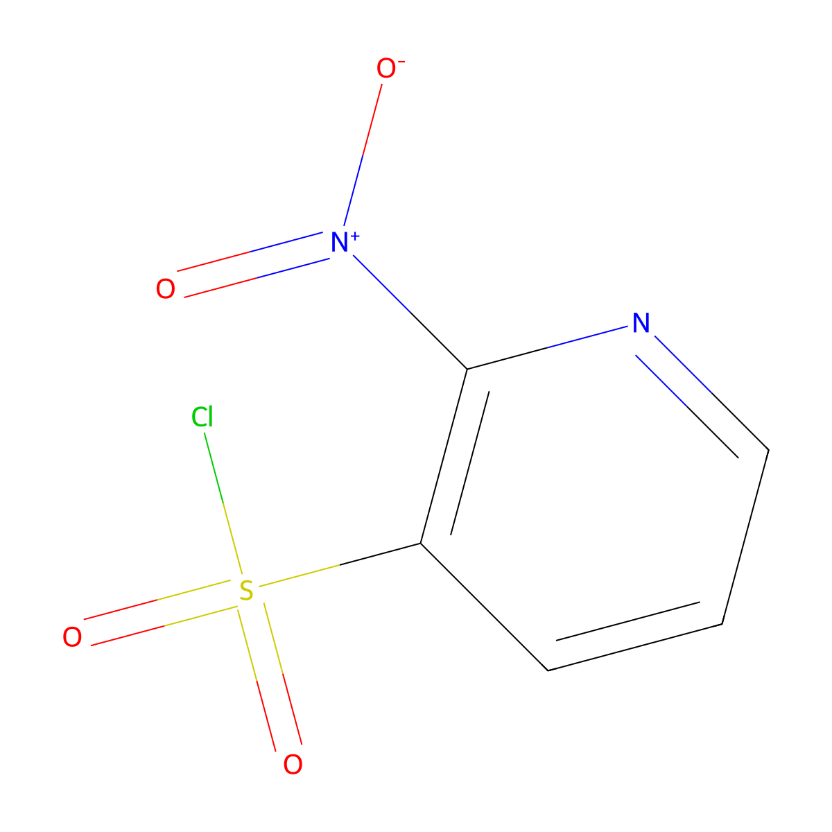2-Nitropyridine-3-sulfonyl chloride molecular structure, CAS 1354961-20-8