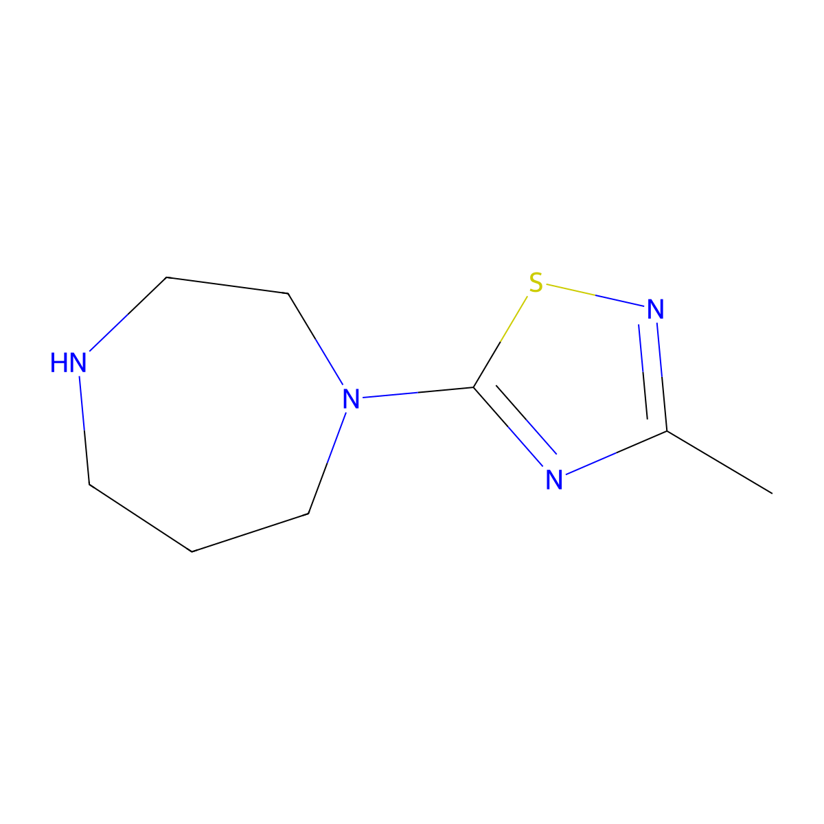 1-(3-Methyl-1,2,4-thiadiazol-5-yl)-1,4-diazepane molecular structure, CAS 1354961-32-2