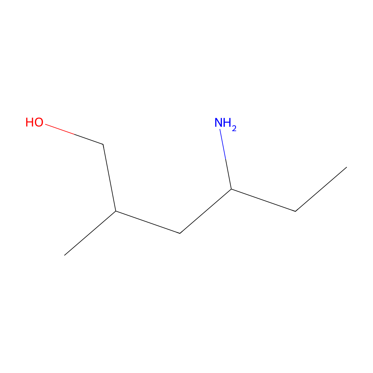 4-Amino-2-methylhexan-1-ol molecular structure, CAS 1354961-52-6