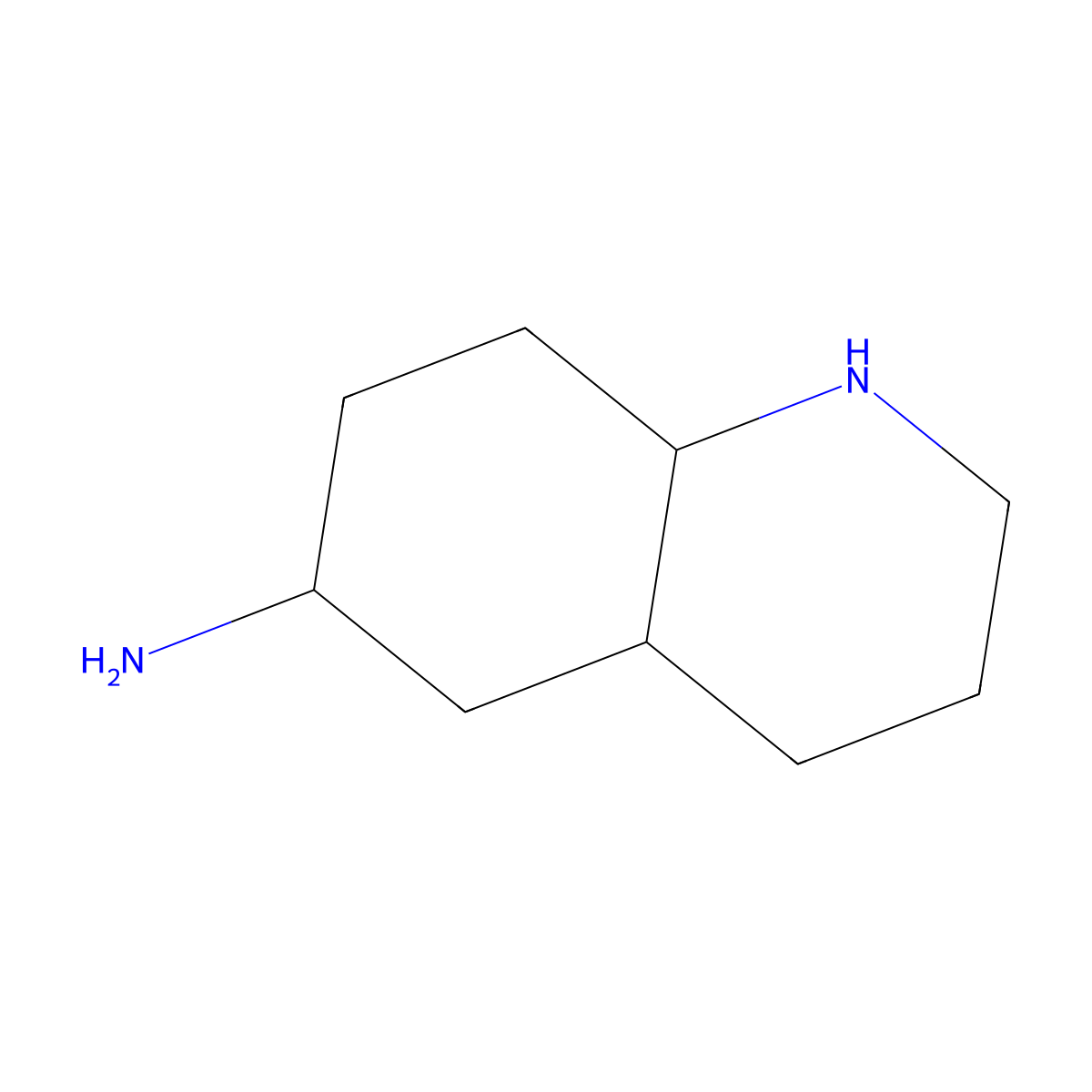 Decahydroquinolin-6-amine molecular structure, CAS 1354961-69-5