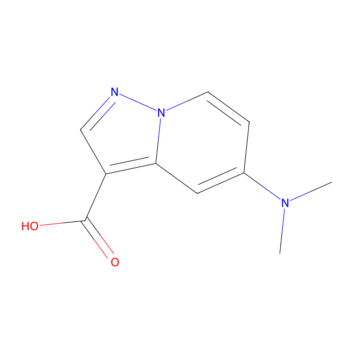 5-(Dimethylamino)pyrazolo[1,5-a]pyridine-3-carboxylic acid molecular structure, CAS 1354961-87-7