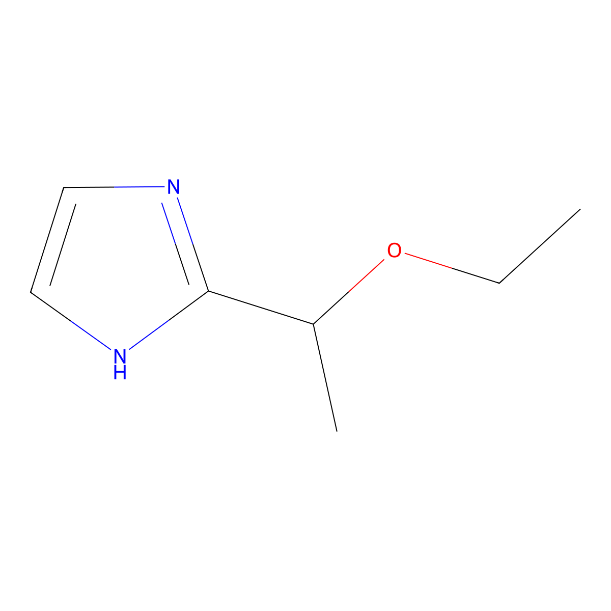 2-(1-ethoxyethyl)-1H-imidazole molecular structure, CAS 1354961-94-6
