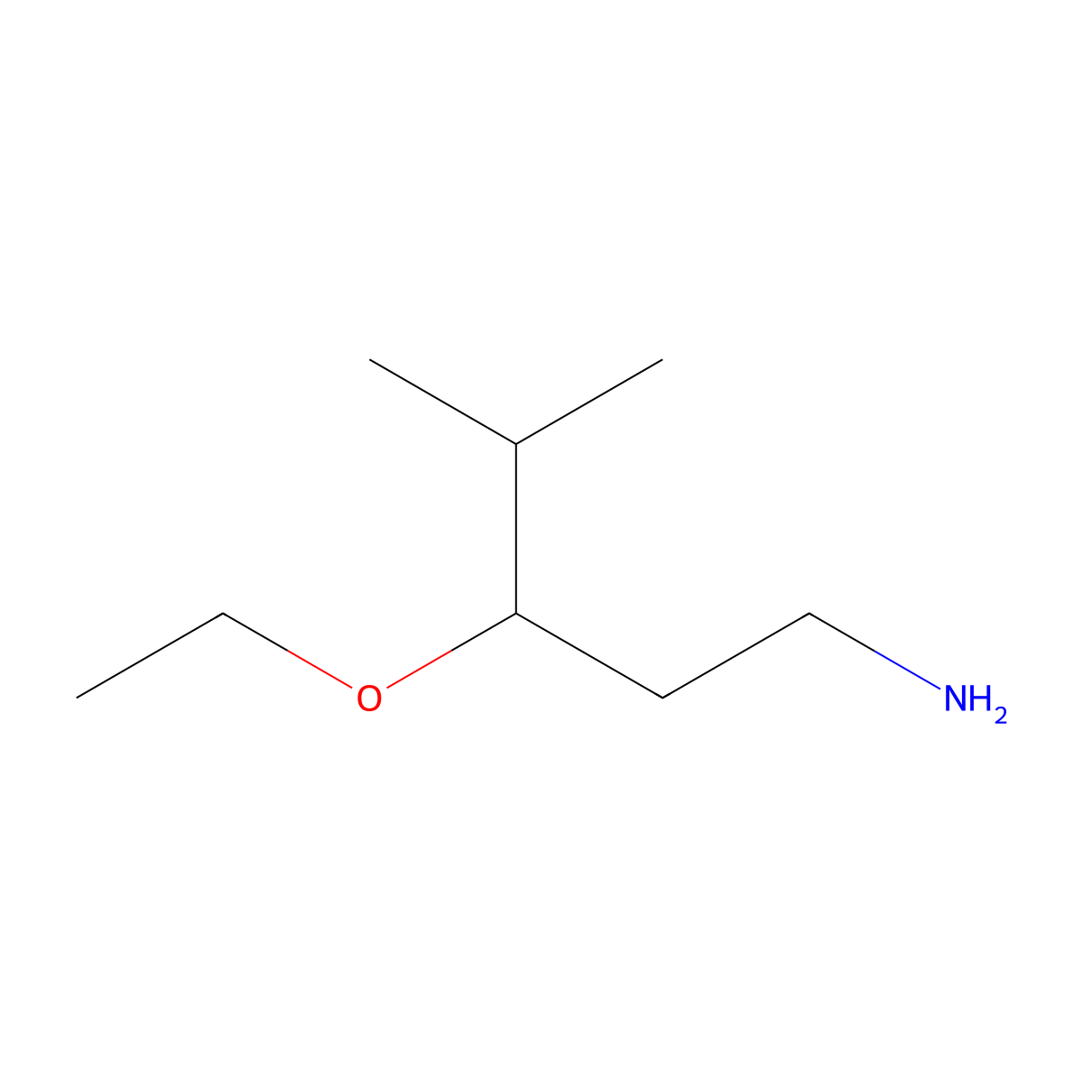 3-Ethoxy-4-methylpentan-1-amine molecular structure, CAS 1354962-75-6
