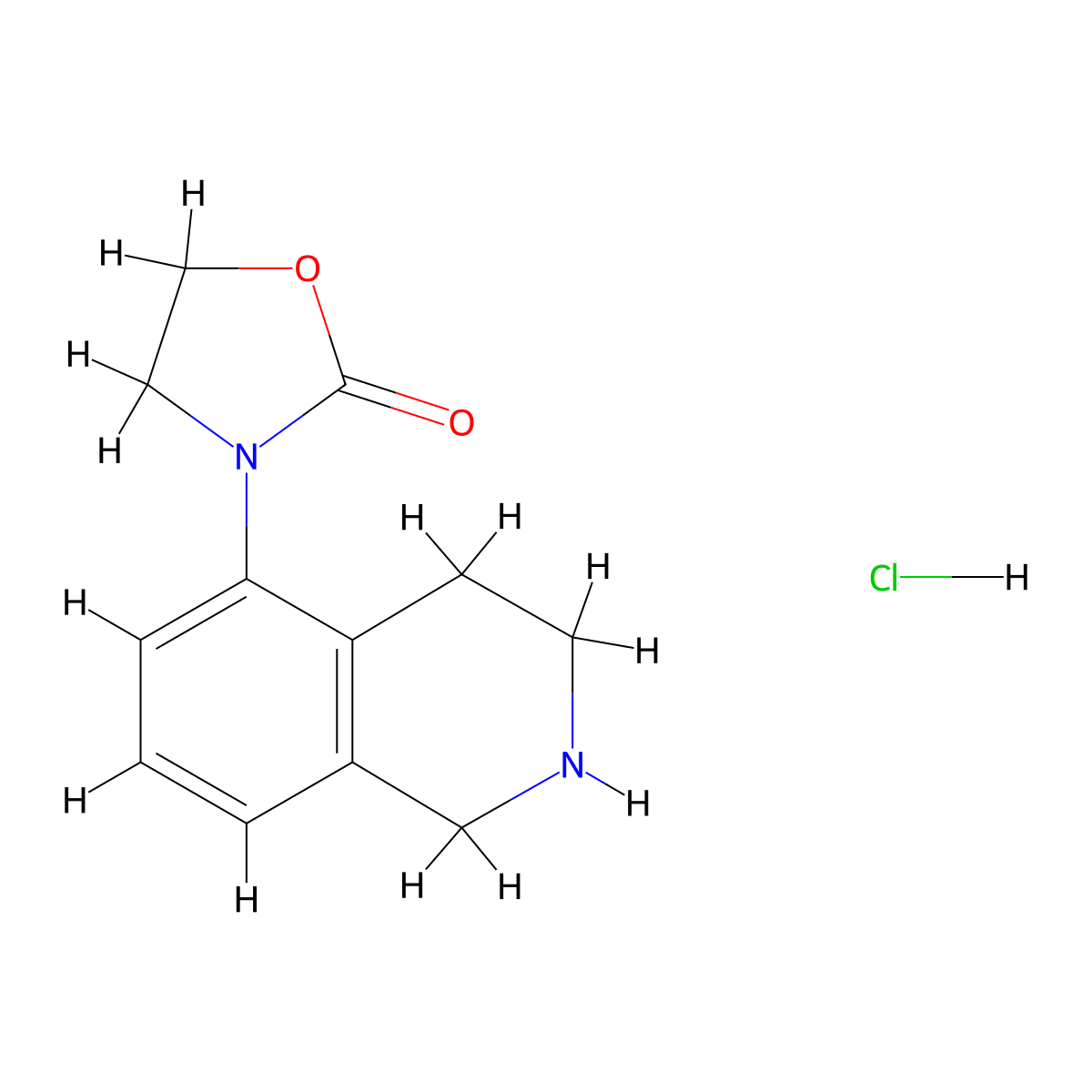 3-(1,2,3,4-Tetrahydroisoquinolin-5-yl)-1,3-oxazolidin-2-one hydrochloride molecular structure, CAS 1354963-03-3