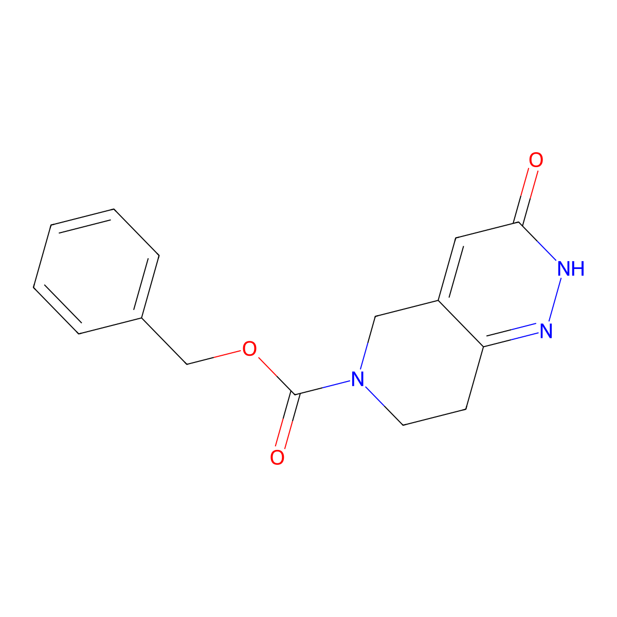 benzyl 3-oxo-2H,3H,5H,6H,7H,8H-pyrido[4,3-c]pyridazine-6-carboxylate molecular structure, CAS 1354963-19-1
