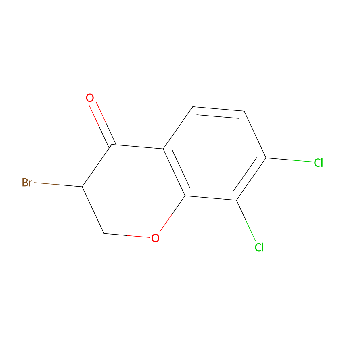 3-Bromo-7,8-dichlorochroman-4-one molecular structure, CAS 1354965-97-1