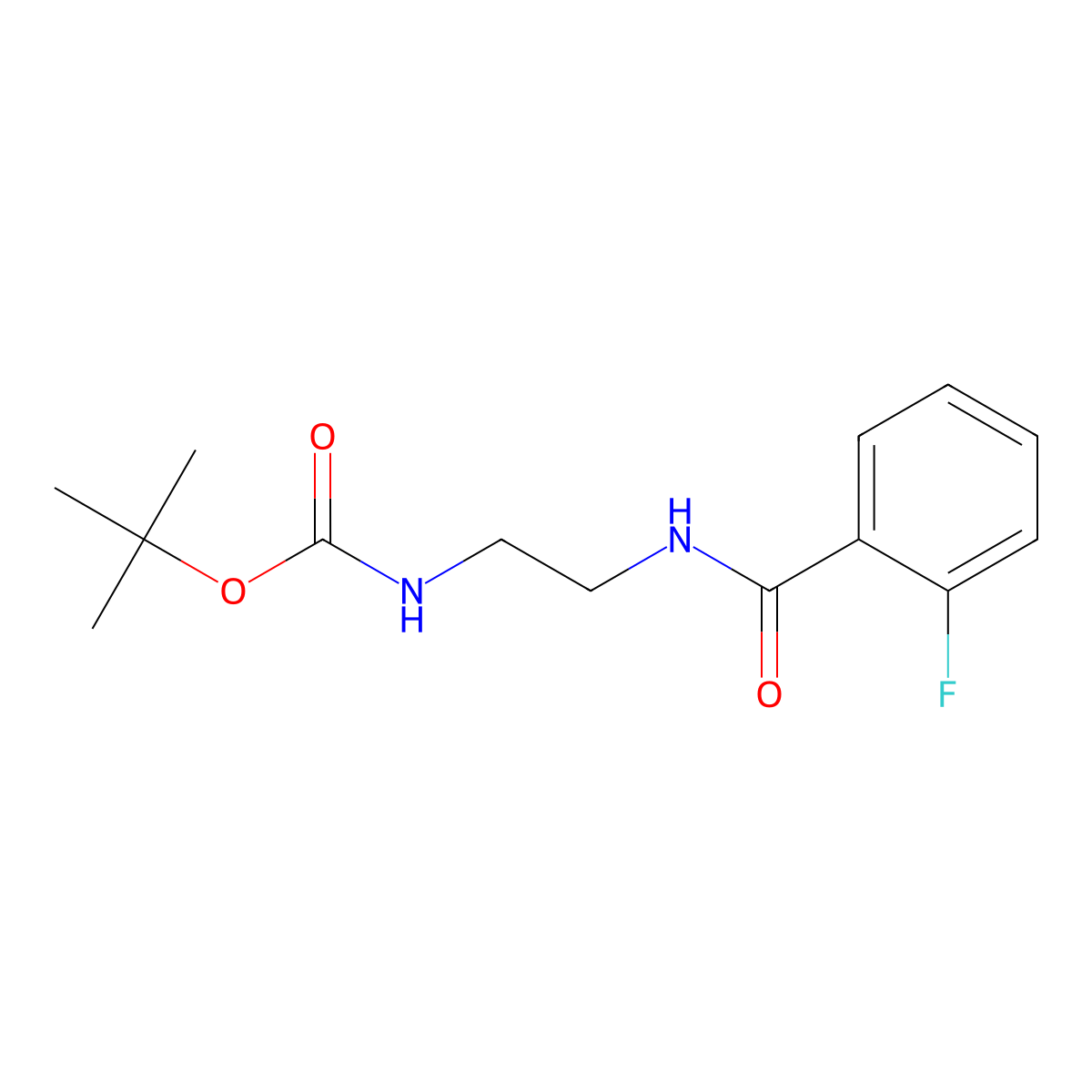 tert-Butyl N-{2-[(2-fluorophenyl)formamido]ethyl}carbamate molecular structure, CAS 1354968-23-2