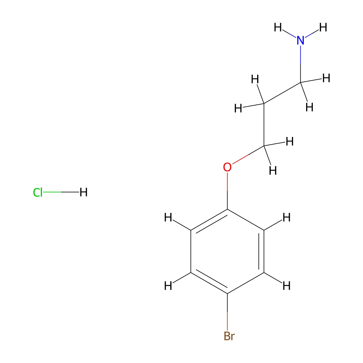 3-(4-Bromophenoxy)propan-1-amine hydrochloride molecular structure, CAS 1354972-28-3