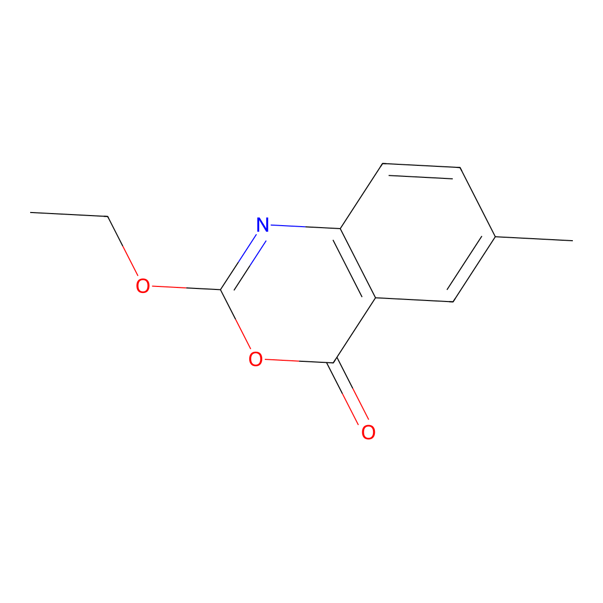 2-Ethoxy-6-methyl-3,1-benzoxazin-4-one molecular structure, CAS 135498-43-0
