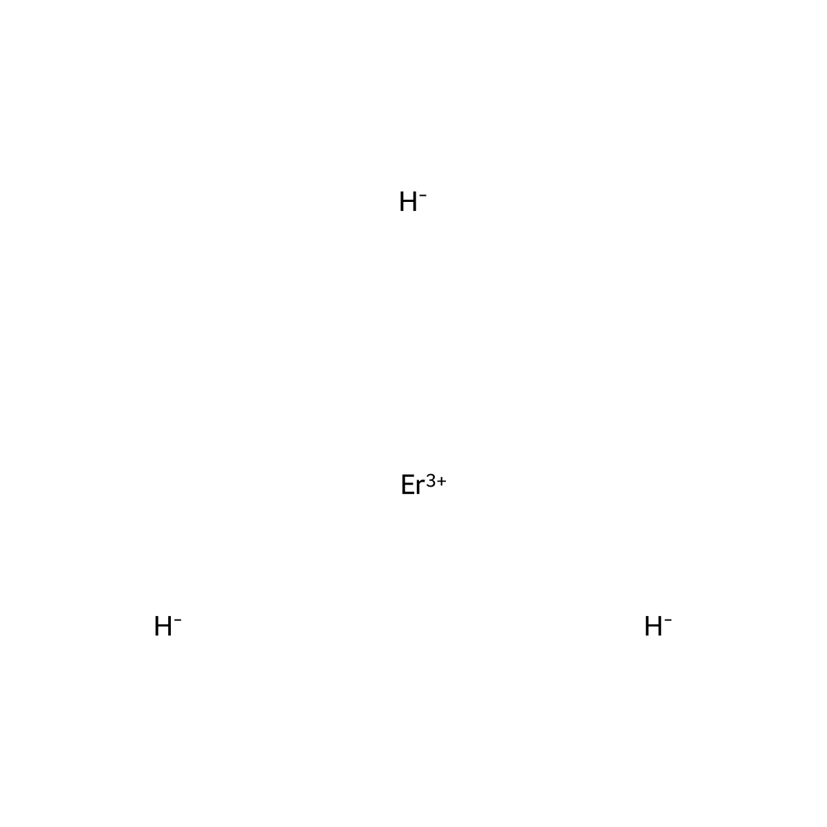 Erbium hydride (ErH3) molecular structure, CAS 13550-53-3