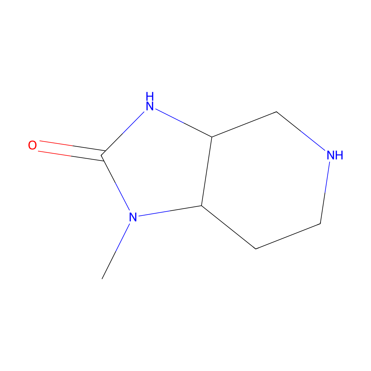 1-Methylhexahydro-1H-imidazo[4,5-c]pyridin-2(3H)-one molecular structure, CAS 1355004-58-8