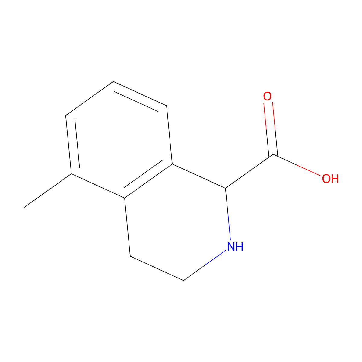 5-Methyl-1,2,3,4-tetrahydroisoquinoline-1-carboxylic acid molecular structure, CAS 1355004-63-5