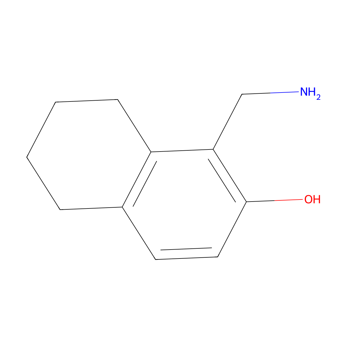 1-(Aminomethyl)-5,6,7,8-tetrahydronaphthalen-2-ol molecular structure, CAS 1355004-70-4