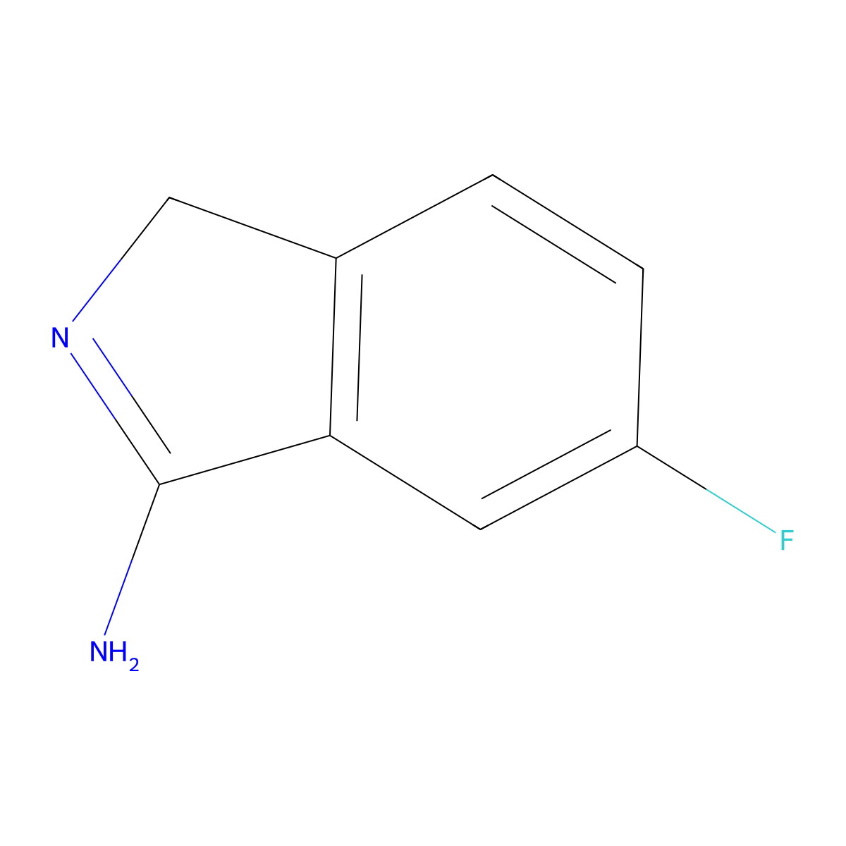 5-Fluoro-1h-isoindol-3-amine molecular structure, CAS 1355004-72-6